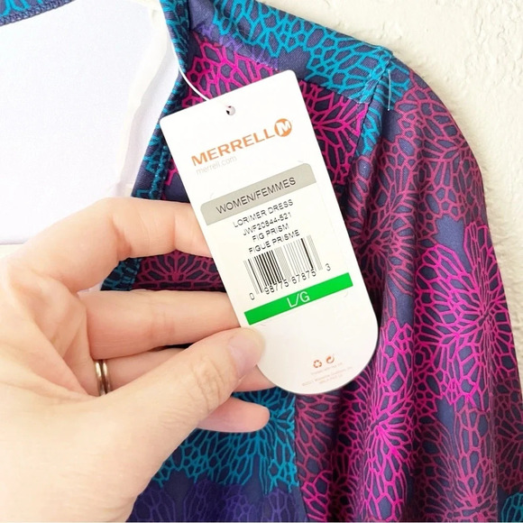 MERRELL Lorimer Dress in Fig Prism L NWT - Picture 7 of 7